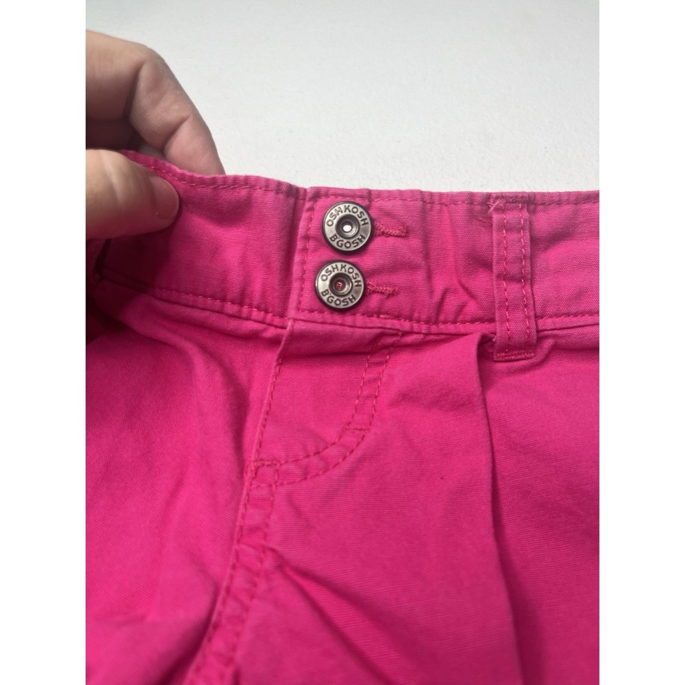 Vtg Oshkosh B'Gosh Toddler Shorts Pink Denim Y2K Size 2T Rare - Picture 2 of 5
